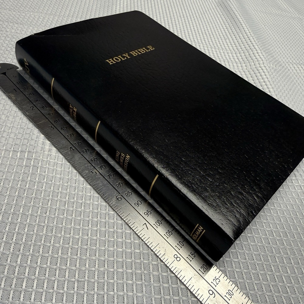 KJV Holy Bible Black Faux Leather Softcover Holman 2019 Religion Book Maps
